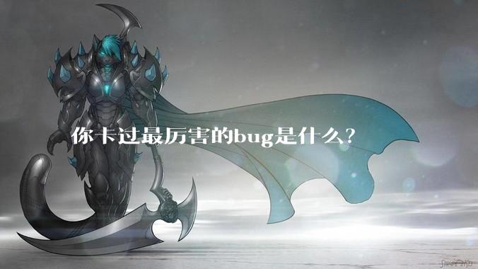 你卡过最厉害的bug是什么？