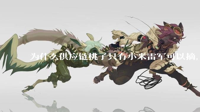 为什么供应链桃子只有小米雷军可以摘，其他人只能干瞪眼？