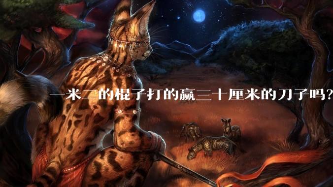一米二的棍子打的赢三十厘米的刀子吗？