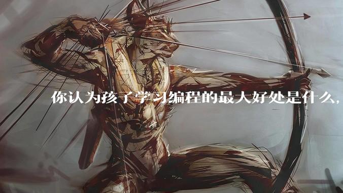 你认为孩子学习编程的最大好处是什么，等级考试有用吗?
