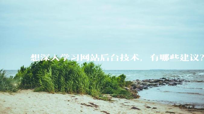 想深入学习网站后台技术，有哪些建议？